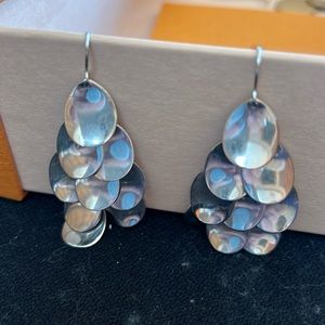 Chandelier silver earrings